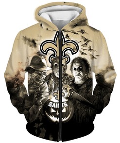 New Orleans Saints Halloween Horror Night 3D All Over Print Hoodie Gift For Fans