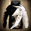 New Orleans Saints Thunder Graphic 3D All Over Print Hoodie Gifts For Fans