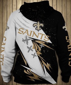 New Orleans Saints Thunder Graphic 3D All Over Print Hoodie Gifts For Fans