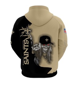 New Orleans Saints Ultra Death Graphic 3D All Over Print Hoodie Gift For Halloween, 3D Hoodies For Men Graphic