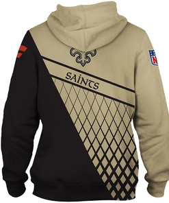 New Orleans Saints Zip Hoodie Gifts For Fans, All Over Print Hoodies For Women, 3D Hoodies For Men Graphic