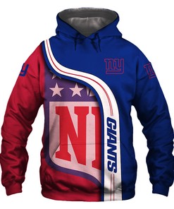 New York Giants 3D Hoodie Pullover Zip Hoodie Nfl For Fans, 3D Print Hoodies