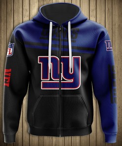 New York Giants 3D Skull All Over Print Hoodie Pullover Zip Hoodie For Fans, Custom 3D Hoodies