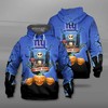 New York Giants Halloween Costume Hoodie 3D Jack Skellington Graphic Printful