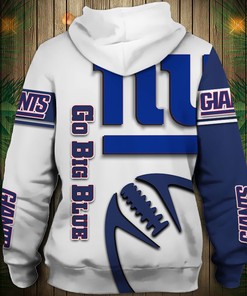 New York Giants Halloween Custom Name & Number 3D Print Hoodies For Men