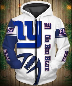 New York Giants Halloween Custom Name & Number 3D Print Hoodies For Men