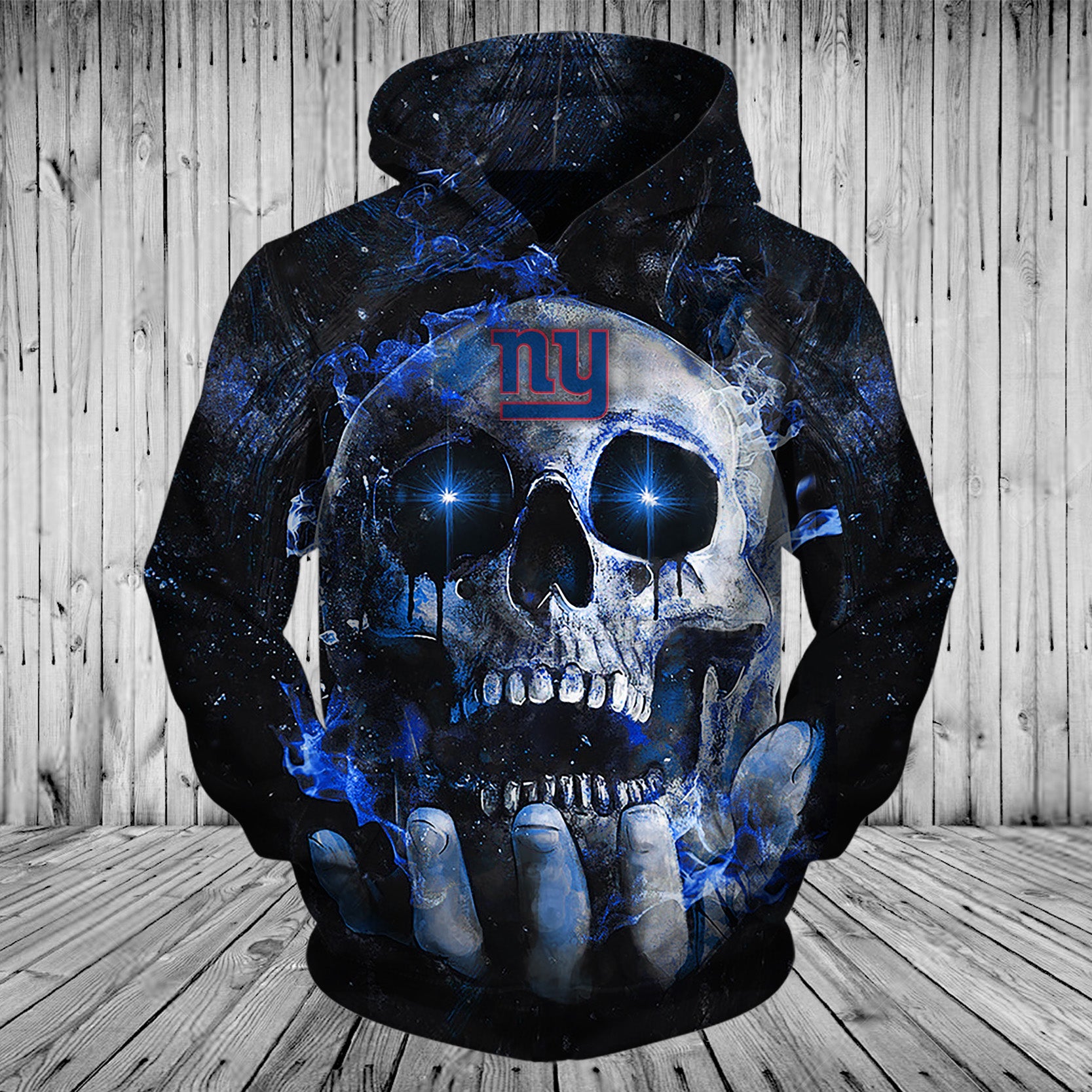 New York Giants Hoodie 3D Skull Printed Gifts For Men