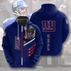 New York Giants Hoodie 3D Zip Hoodie Cute Death All Over Print Hoodie