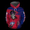 New York Giants Hoodie 3D Zip Hoodie Cute Flame Balls Graphic Custom 3D Hoodies