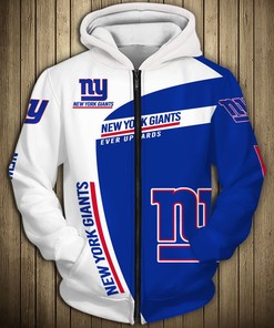 New York Giants Hoodie All Over Print Zip Hoodie Pullover Gifts For Father'S Day