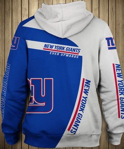 New York Giants Hoodie All Over Print Zip Hoodie Pullover Gifts For Father'S Day