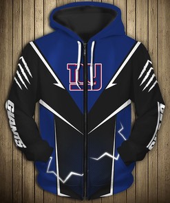 New York Giants Hoodie Lightning Graphic 3D Printed Hoodies
