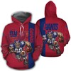 New York Giants Hoodie Mascot 3D Ultra Cool Mens 3D Hoodies
