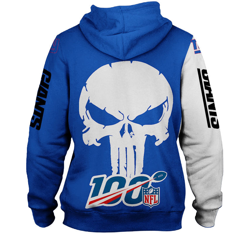 New York Giants Hoodie Skull Printed Unique Mens 3D Hoodies