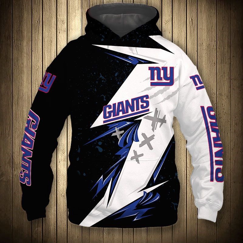 New York Giants Hoodie Thunder Graphic 3D Printed Hoodies