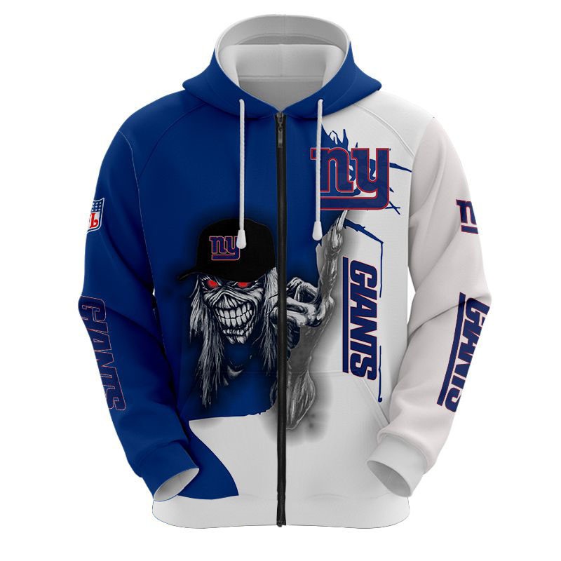 New York Giants Hoodie Ultra Death Graphic All Over Print 3D Hoodie