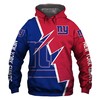 New York Giants Hoodie Zigzag Graphic Zip Hoodie Gifts For Men