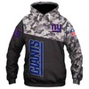 New York Giants Military Hoodie All Over Print 3D Zip Hoodie Long Sleeve Gifts For Father Day