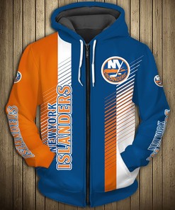 New York Islanders Hoodie 3D Cute Design All Over Print Pullover Nhl