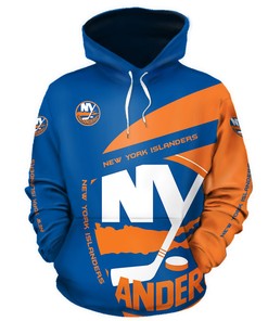 New York Islanders Hoodie 3D Zip Hoodie Gift For Fans With All Over Print