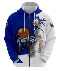 New York Islanders Hoodie Ultra Death Graphic Gift For Halloween With All Over Print
