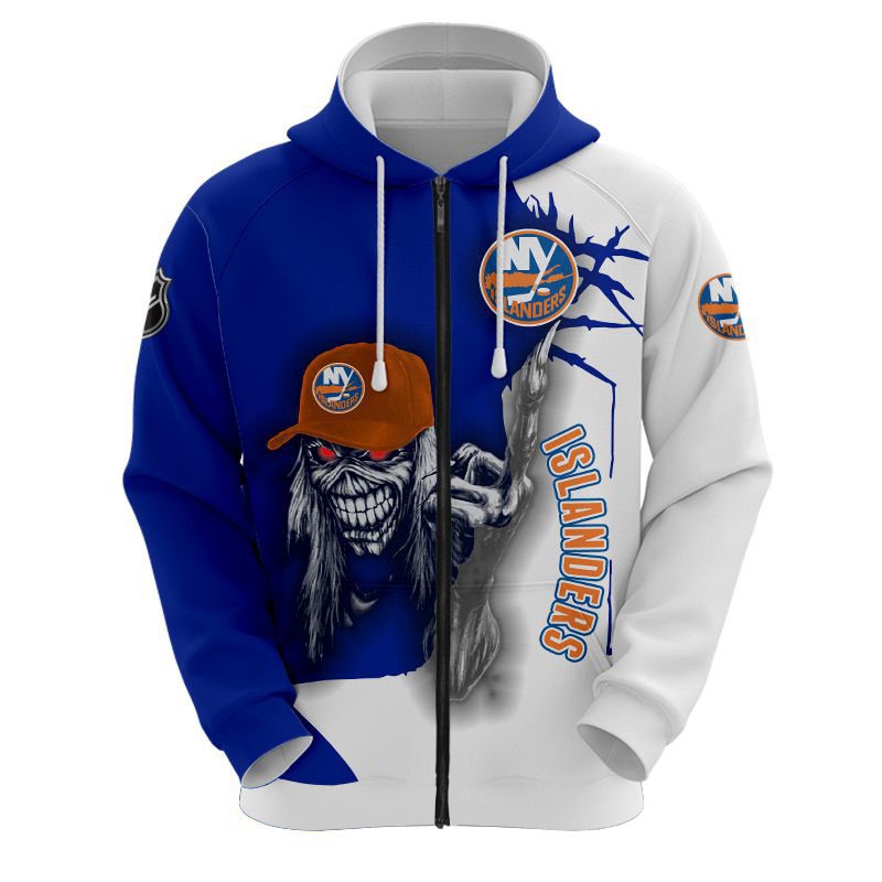 New York Islanders Hoodie Ultra Death Graphic Gift For Halloween With All Over Print