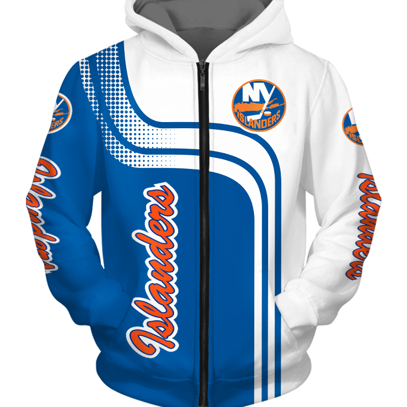 New York Islanders Hoodie Zip Hoodie Pullover Gift For Fans With All Over Print