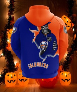 New York Islanders Skull Hoodie 3D Gifts For Fans With All Over Print