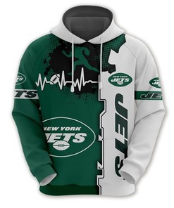 New York Jets 3D All Over Print Zip Hoodie For Nfl Fans Custom 3D Hoodies 