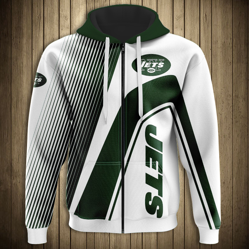 New York Jets 3D Zip Hoodie Zip Hoodie Pullover Nfl With All Over Print