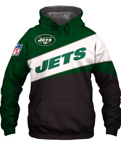 New York Jets All Over Print Zip Hoodie 3 Lines Graphic Custom All Over Print Hoodies