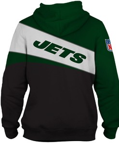 New York Jets All Over Print Zip Hoodie 3 Lines Graphic Custom All Over Print Hoodies 