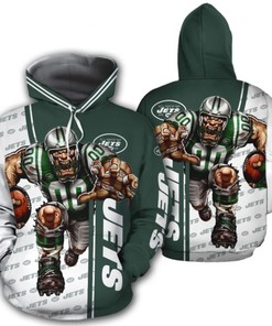 New York Jets All Over Print Zip Hoodie Gift For Fan With 3D Print Hoodie Full Size