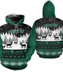 New York Jets Custom All Over Print Hoodie Graphic Balls Zip Hoodie Pullover