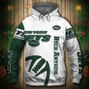 New York Jets Halloween Custom Name & Number 3D Print Hoodies For Men With All Over Print 
