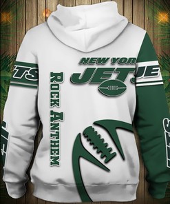 New York Jets Halloween Custom Name & Number 3D Print Hoodies For Men With All Over Print