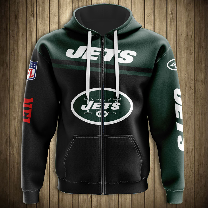 New York Jets Hoodie 3D Skull Hoodie Pullover Zip Hoodie For Fans With All Over Print