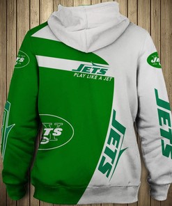 New York Jets Hoodie All Over Print Zip Hoodie Pullover Gifts For Father'S Day