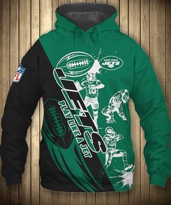 New York Jets Hoodie Cartoon Player Cute All Over Print Zip Up Hoodie Men With All Over Print
