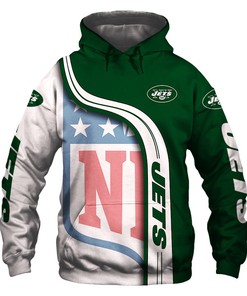 New York Jets Hoodie Pullover Zip Hoodie Nfl For Fans With All Over Print