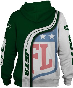 New York Jets Hoodie Pullover Zip Hoodie Nfl For Fans With All Over Print