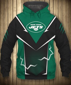 New York Jets Long Sleeve Zip Hoodie For Fan Custom All Over Print Hoodies