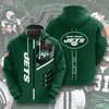 New York Jets Skull Printed Unique Uses All Over Print Hoodie 