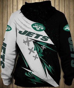 New York Jets Thunder Graphic Hoodie - All Over Print Hoodie For Fans