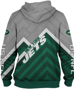 New York Jets Zip Hoodie Army Graphic Custom All Over Print Hoodie