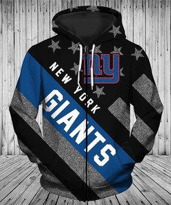 New York Jets Zipper Hoodie 3D All Over Print Striped Banner Gifts For Men