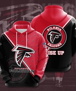 Nfl Atlanta Falcons 3D All Over Printed Hoodie With Zipper - Football Team Apparel