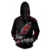 Nfl Football All Over Print Zip Up Hoodie - Carolina Hurricanes 3D Custom Design 