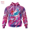 Nfl Miami Dolphins Breast Cancer Awareness 3D Fearless Hoodie For Fans