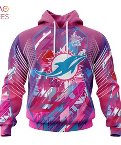 Nfl Miami Dolphins Breast Cancer Awareness 3D Fearless Hoodie For Fans